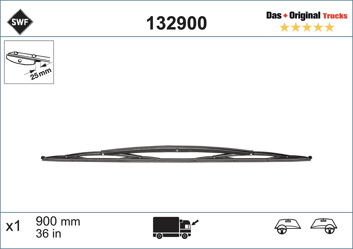 SWF TRUCK Ablaktörlő lapát 132900_SWF